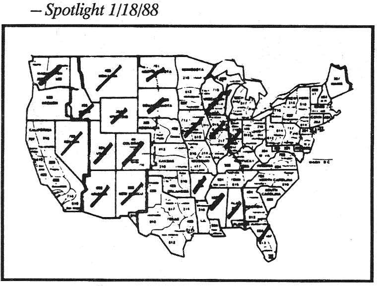 Map, States which no longer contain their state boundaries in their constitutions.